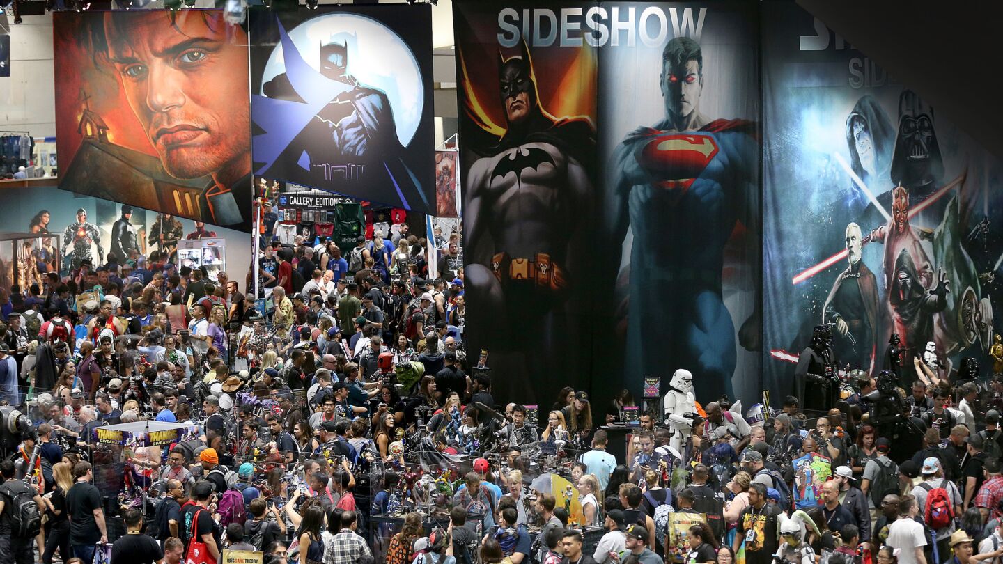 Crowds fill the San Diego Convention Center on Thursday, opening day of Comic-Con International 2017.