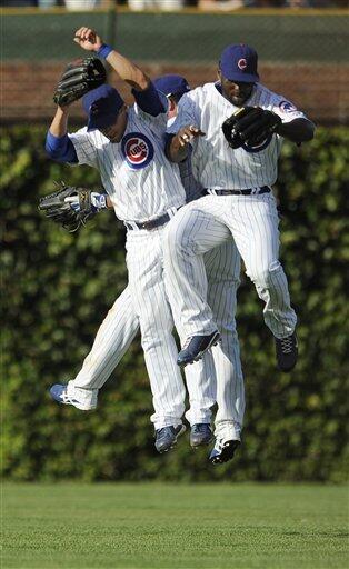 Chicago Cubs new outfielder Kosuke Fukudome, left, and Chicago