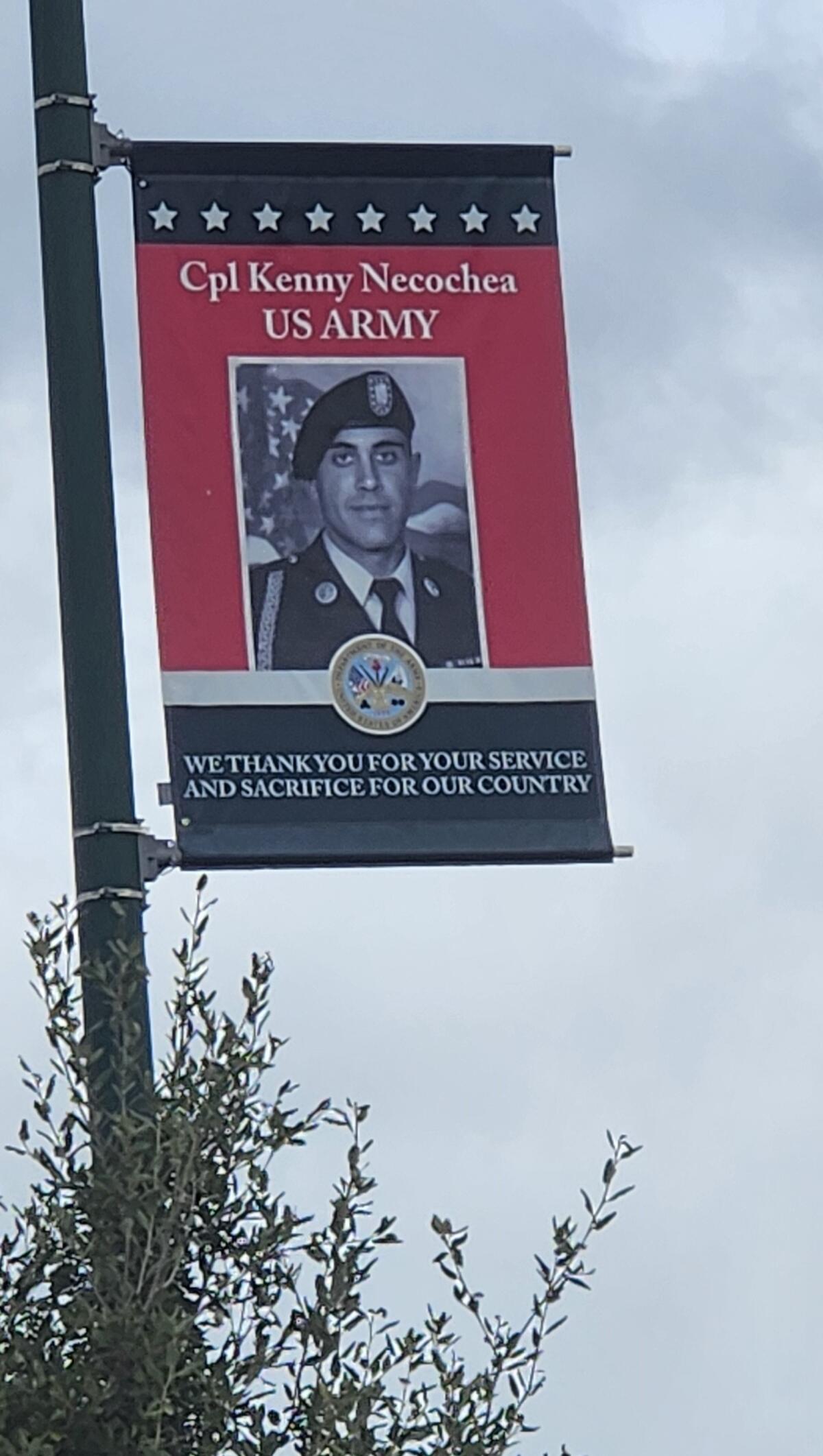 Hometown Heroes banners are already installed on Midland Road in Poway.