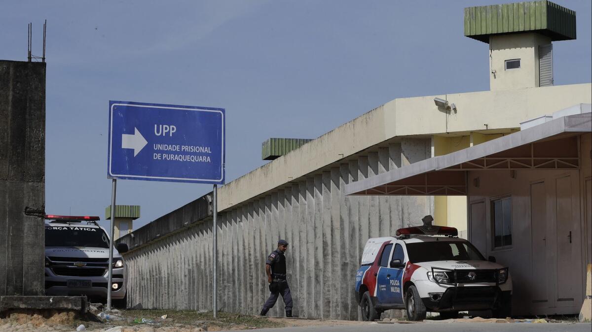 The Puraquequara Prison Unit, known as UPP, in Manaus, Brazil.