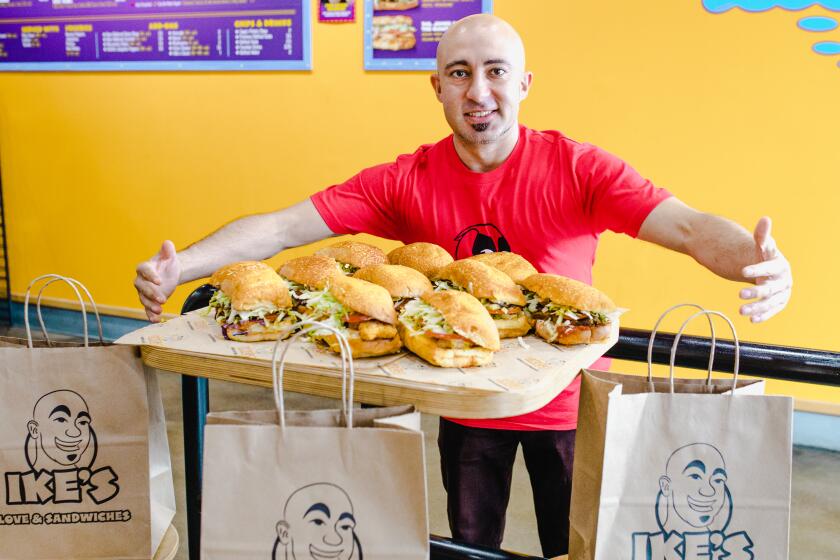 Ike Shehadeh, the founder of Ike's Love & Sandwiches and face behind the brand's “Sandwich Wizard" logo.