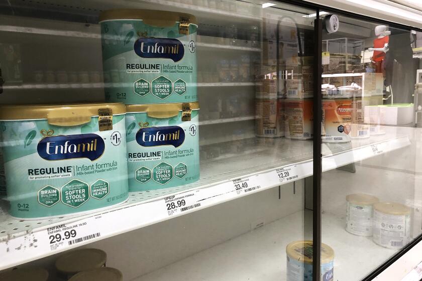 COMPTON-CA-MAY 6, 2022: Baby formula shelves at a store in Compton on Friday, May 6, 2022. (Christina House / Los Angeles Times)