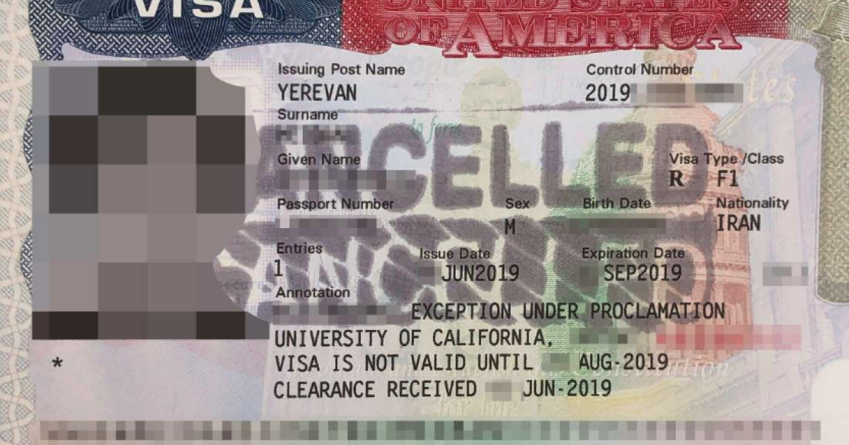 Iranian Students Were Accepted To U S Schools Then Their Visas