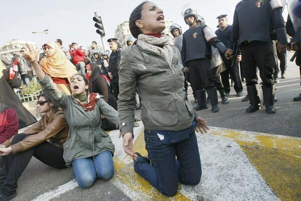 Egyptian demonstrators