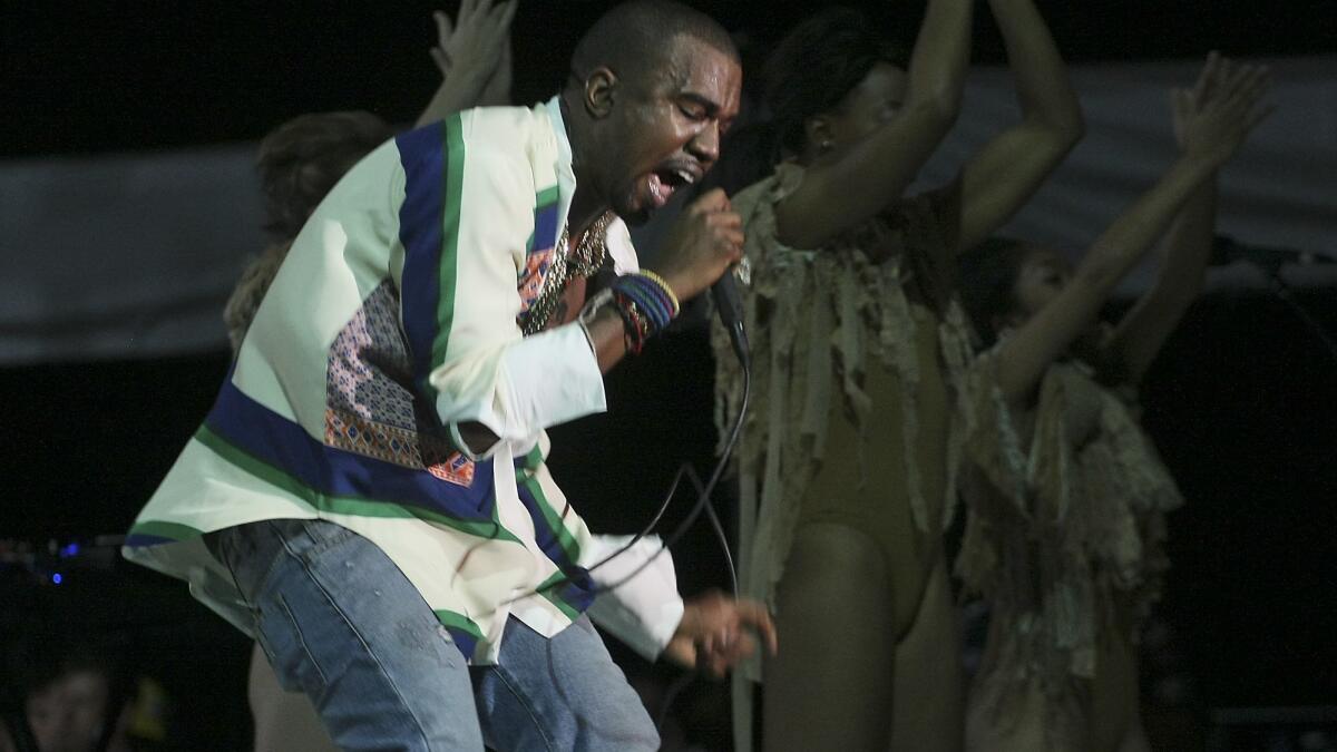 Kanye West at Coachella in 2011. He almost performed at this year's festival.