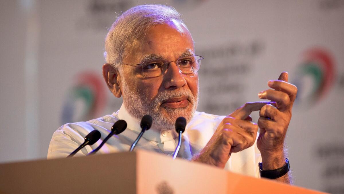 Indian Prime Minister Narendra Modi is an avid social media user, but his official Twitter account follows some users who are blamed for spreading fake news.