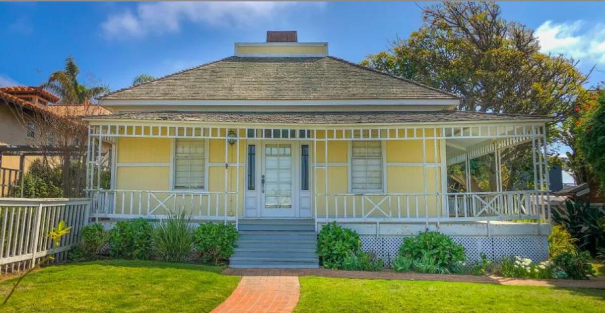 The Dunham House on 10th Street in Del Mar is more than 130 years old.