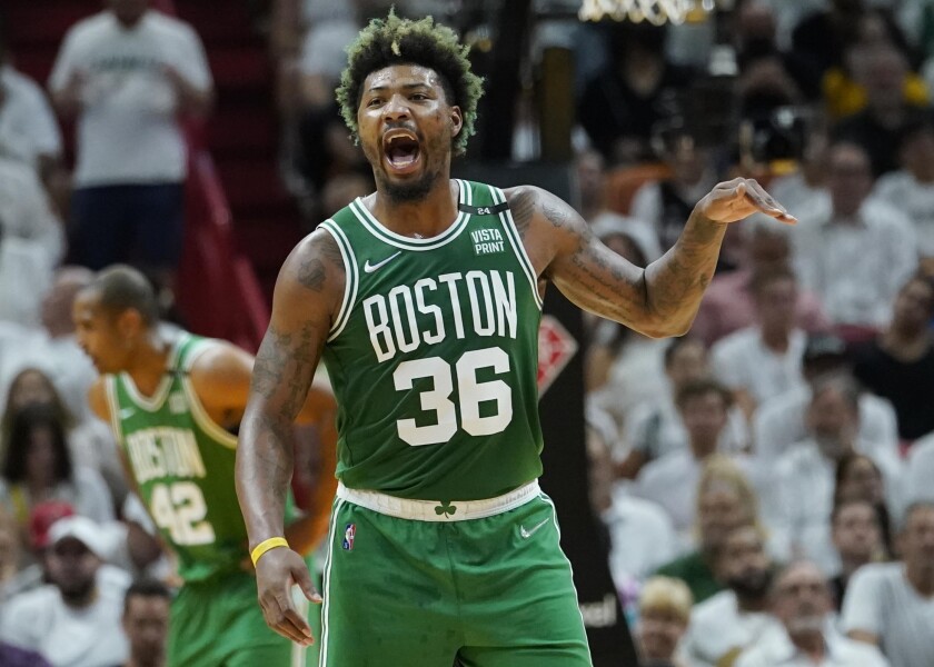 Marcus Smart, base de los Celtics de Boston
