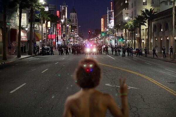Near-riot breaks out in Hollywood