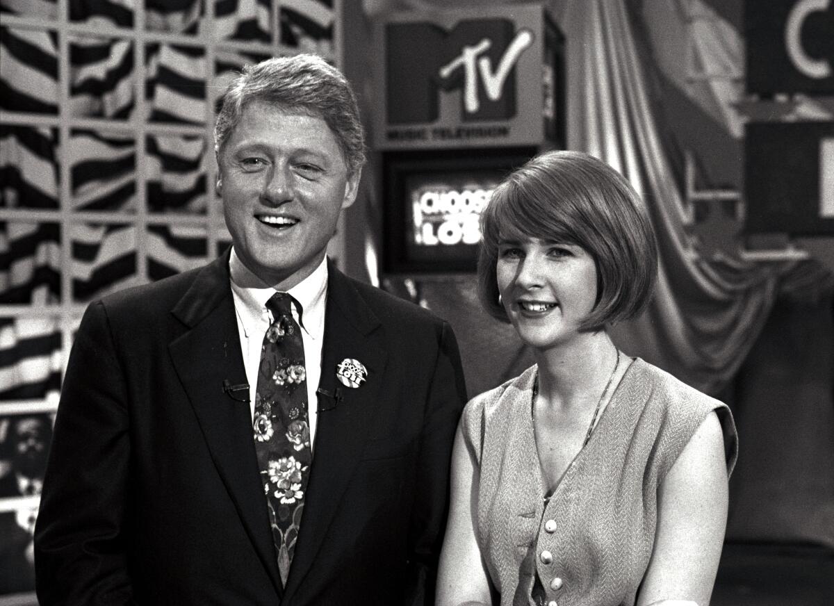 Bill Clinton with Tabitha Soren