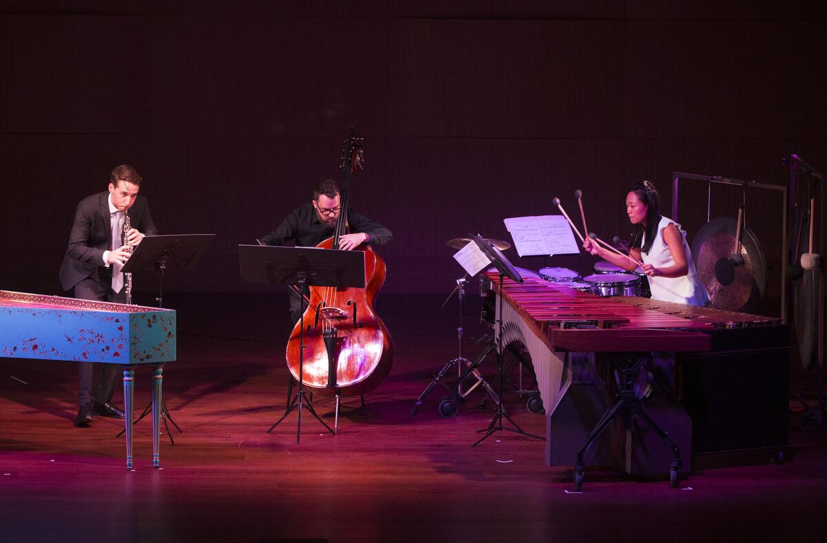 Musicians from the Camerata Pacifica perform Henri Dutielleux's "Les Citations."