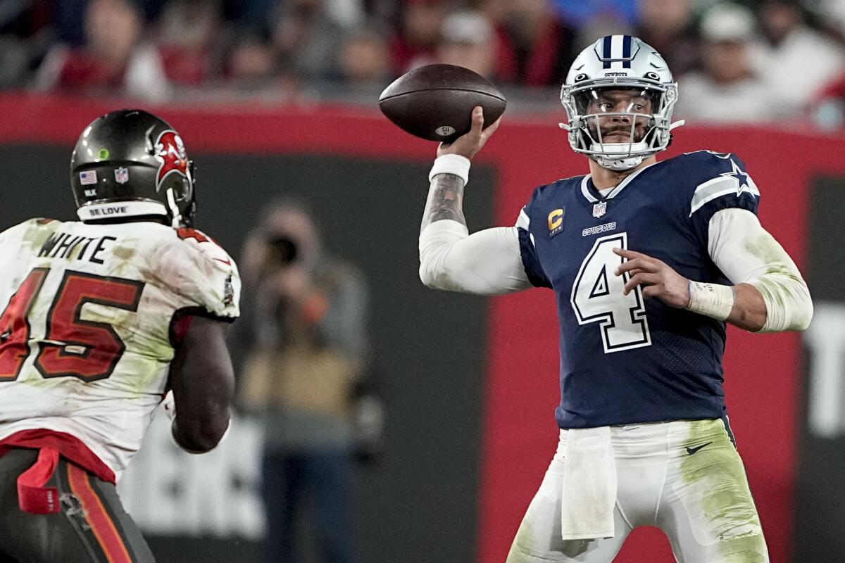 NFL DFS Week 1: Dallas Cowboys vs. Tampa Bay Buccaneers - The San Diego  Union-Tribune