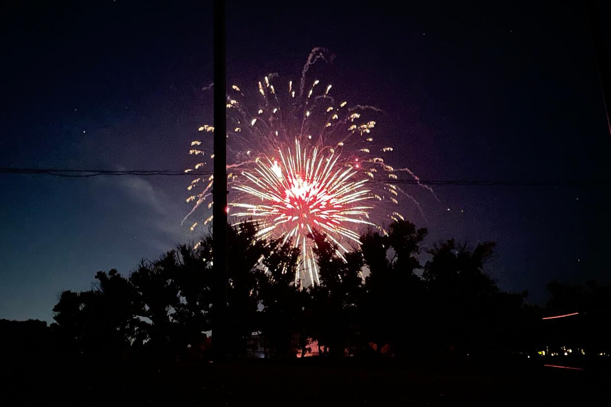 Fireworks in Westlake Village.