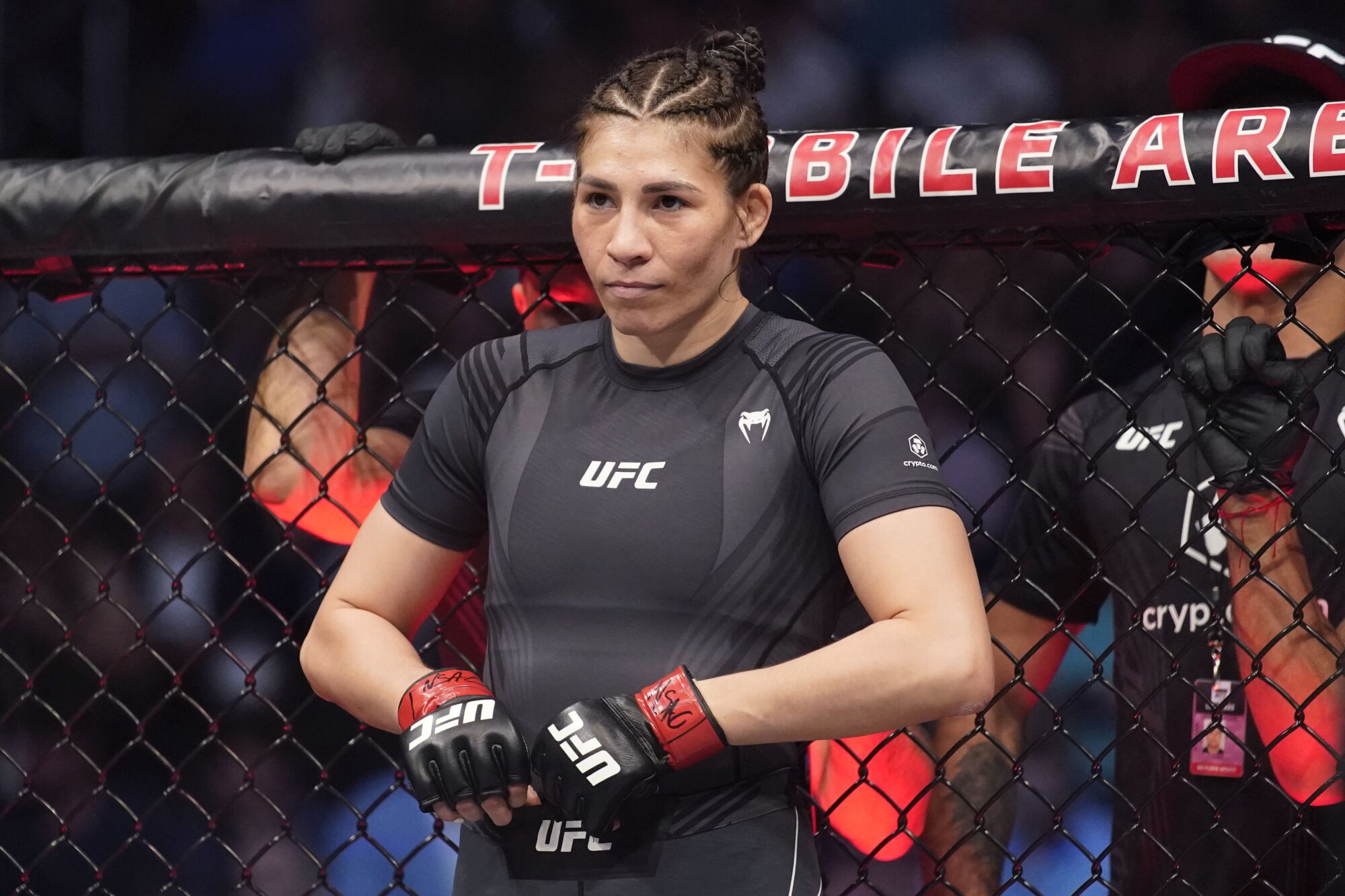Irene Aldana prepares to