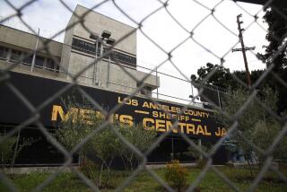 LOS ANGELES, CA-MARCH 24, 2020: The outside of Men's Central Jail is seen on March 24, 2020 in Los Angeles, California. Los Angeles County Supervisor Kathryn Barger signed an executive order that clears the way for the Sheriff's Department to release more inmates amid concerns that the coronavirus will enter the nation's largest jail system. (Photo By Dania Maxwell / Los Angeles Times)