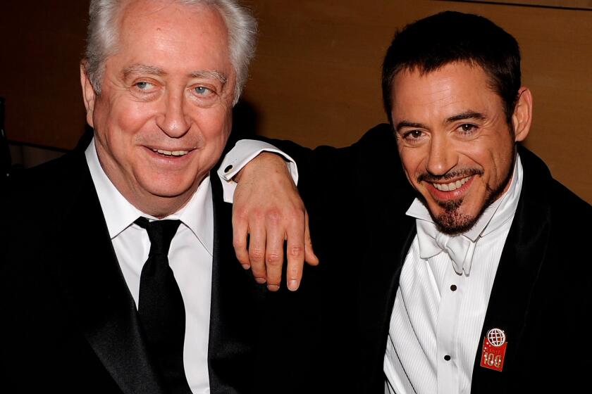 NEW YORK - MAY 08: Director Robert Downey Sr. and actor Robert Downey Jr. attend Time's 100 Most Influential People in the World gala at Jazz at Lincoln Center on May 8, 2008 in New York City. (Photo by Larry Busacca/WireImage)