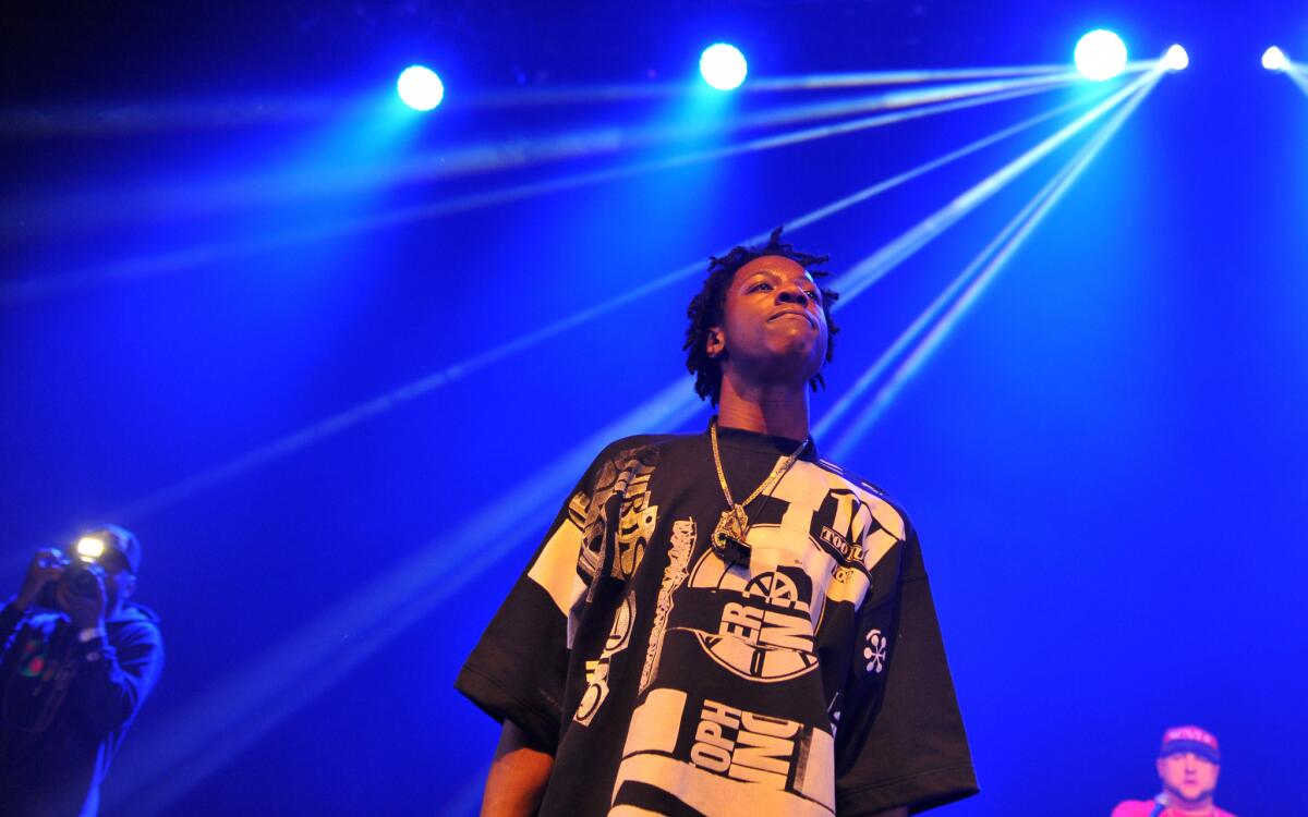 Joey Badass performs at Shepherds Bush Empire on Nov. 25, 2014, in London.