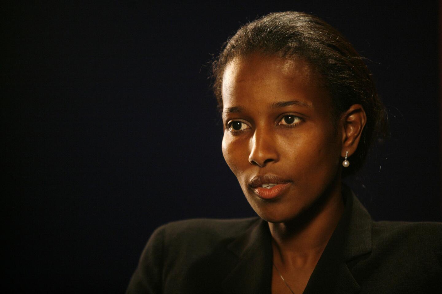 Ayaan Hirsi Ali, disinivited by Brandeis University.