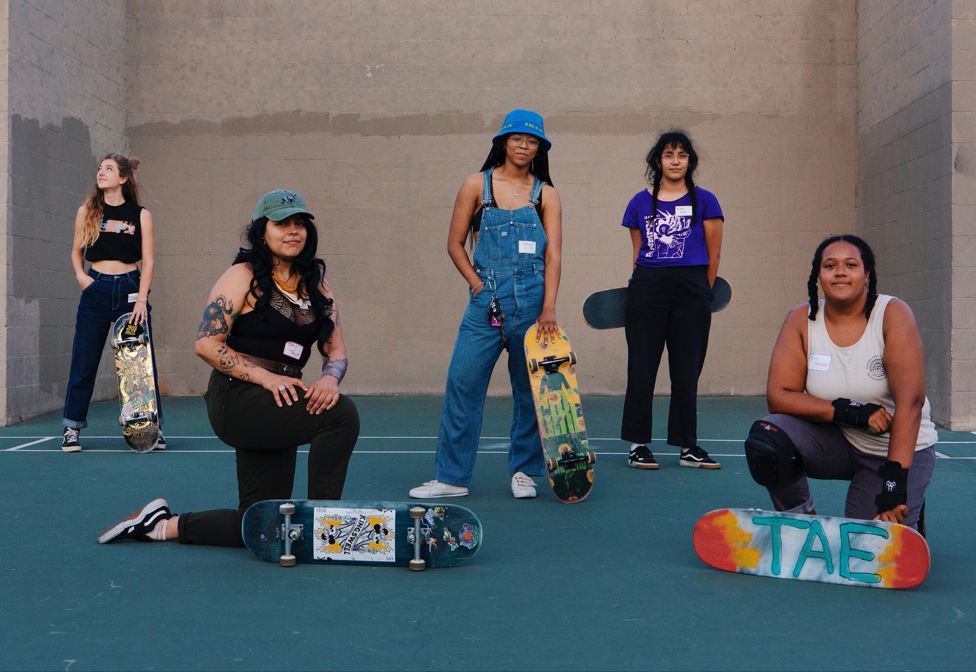 From left to right: Steph Whyte, Sprout, Omari Harmon, Kyra Price and Taylor Roberts-Sampson