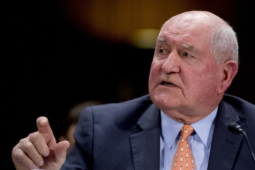 Agriculture Secretary Sonny Perdue looks out for the U.S. taxpayer, but throws the needy under the bus.