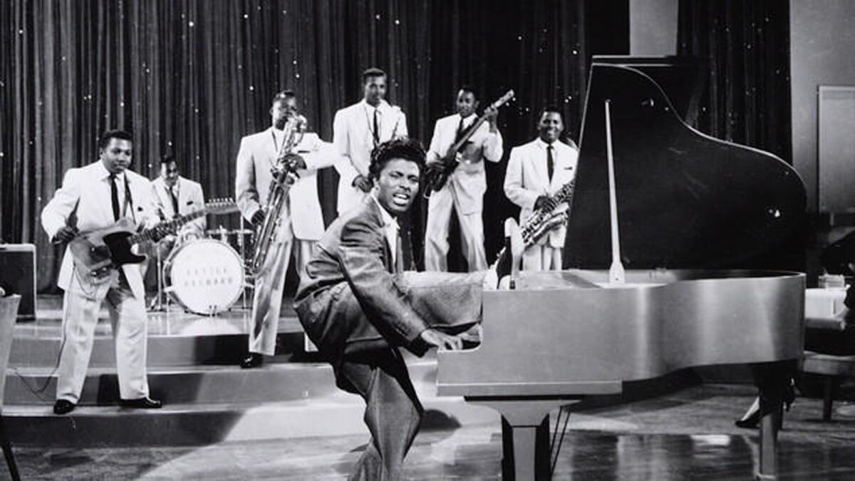 Rock 'n' roll pioneer Little Richard is shown in the 1950s. 