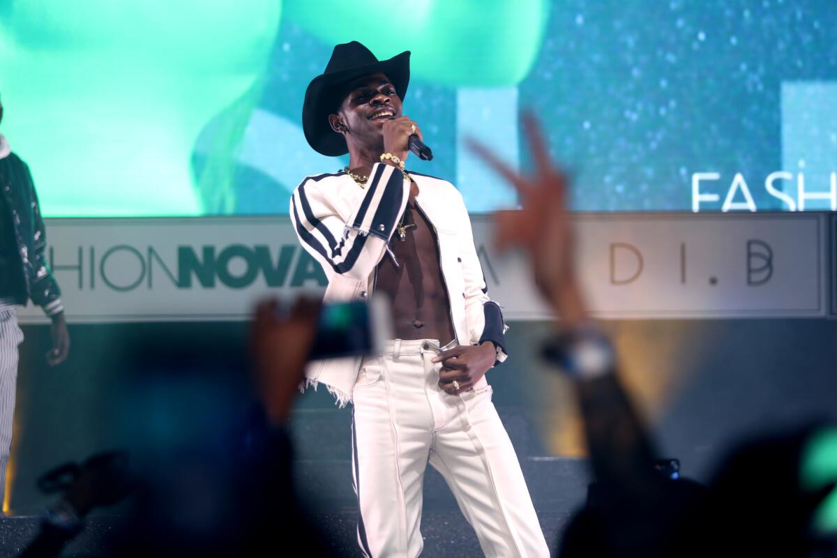 Lil Nas X performs last month at the Hollywood Palladium.