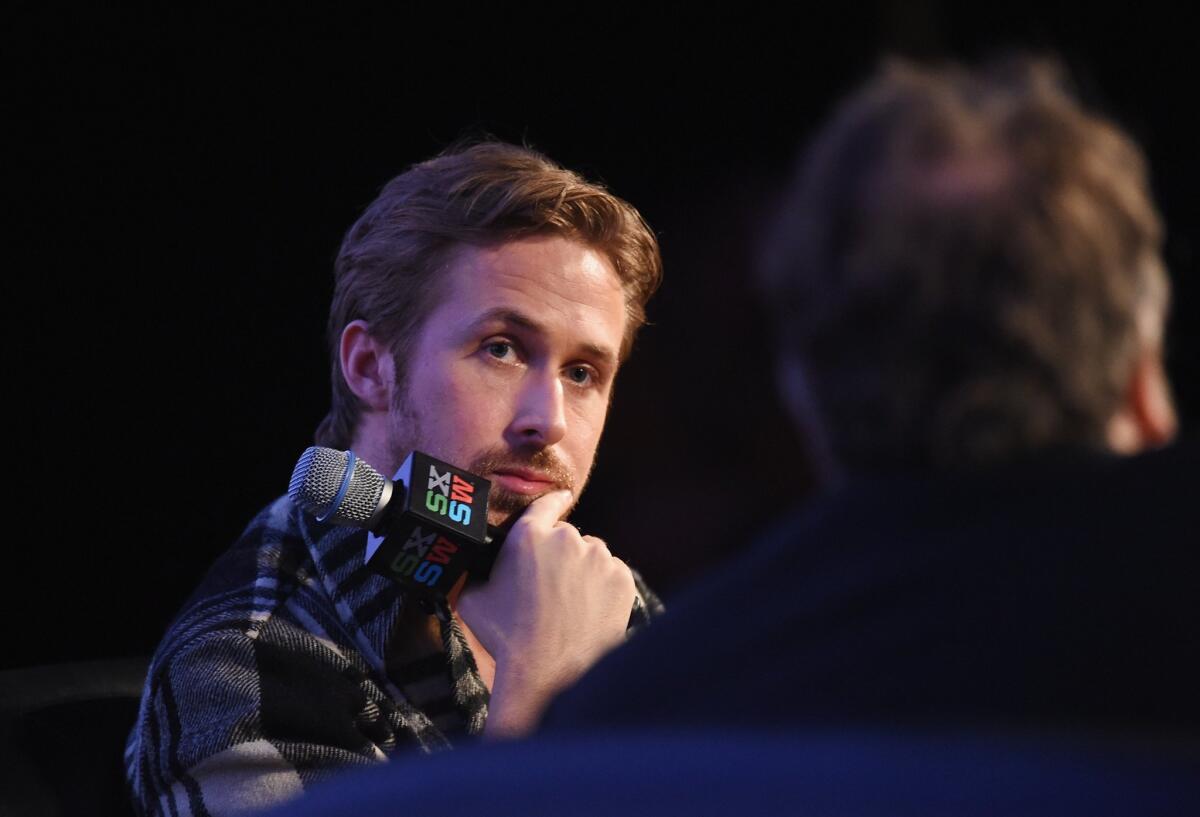 Ryan Gosling talks to Guillermo del Toro about directing his first film, "Lost River," at SXSW.