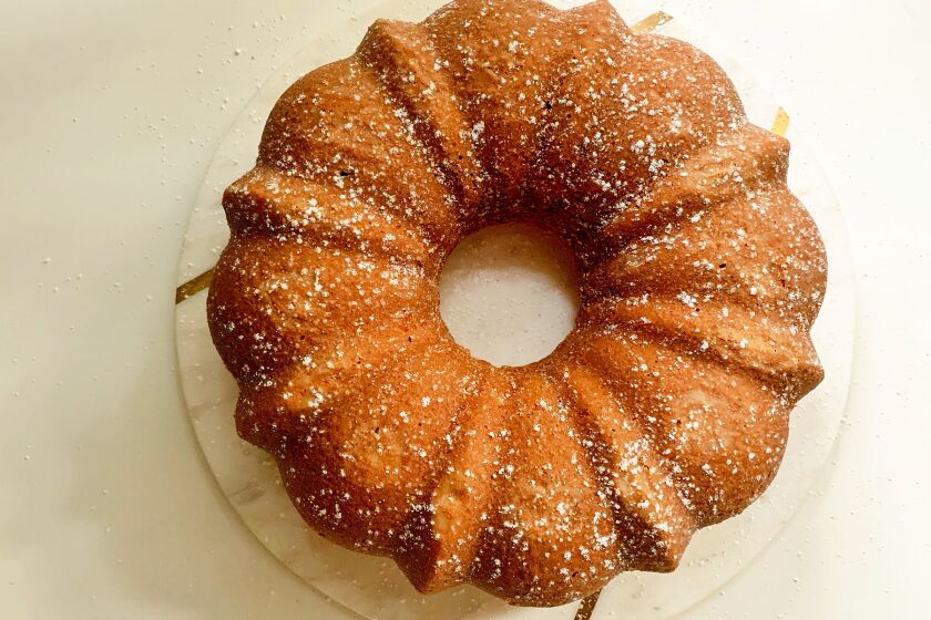 LOS ANGELES, CA., April 23, 2020) How to boil water -Pound Cake April 22, 2020 (Geneveive Ko/ Los Angeles Times)