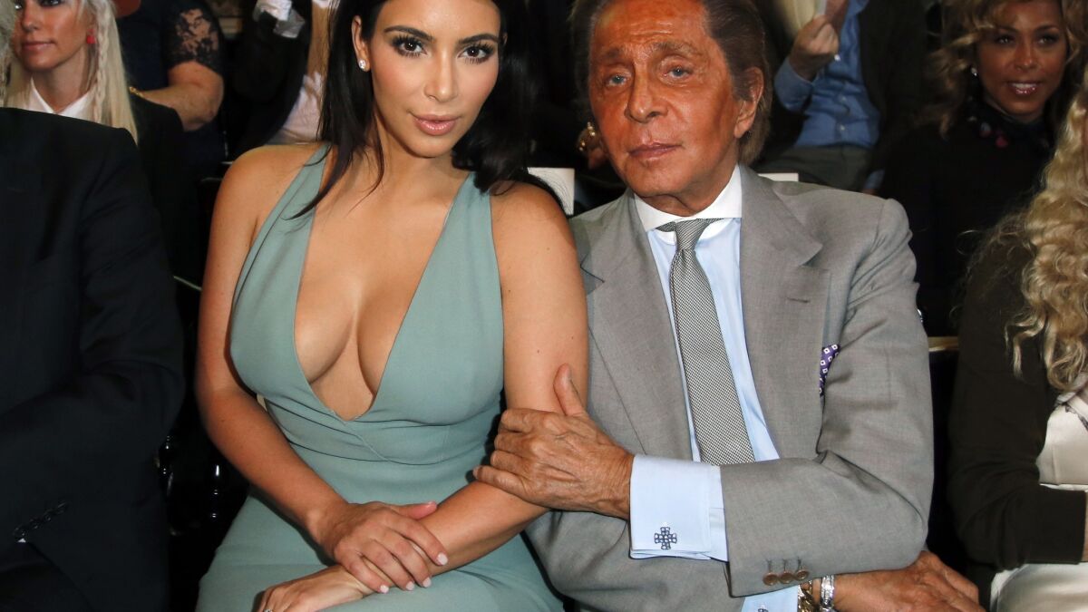 Kim hits Paris couture week with designer Valentino - Los Angeles Times