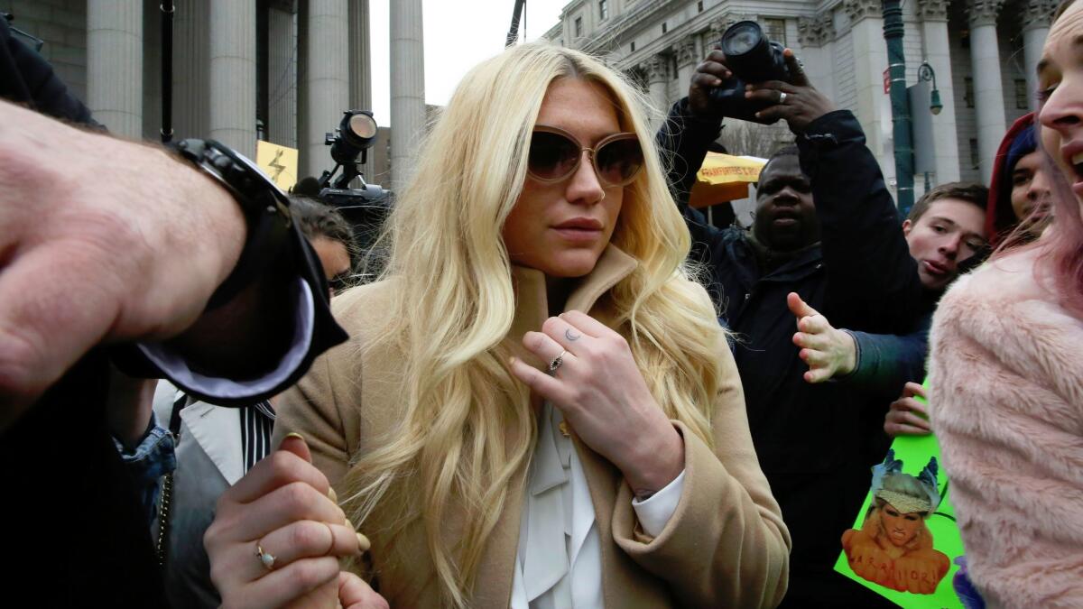 Kesha leaves the Supreme Court in New York after a hearing involving her producer, Dr. Luke.