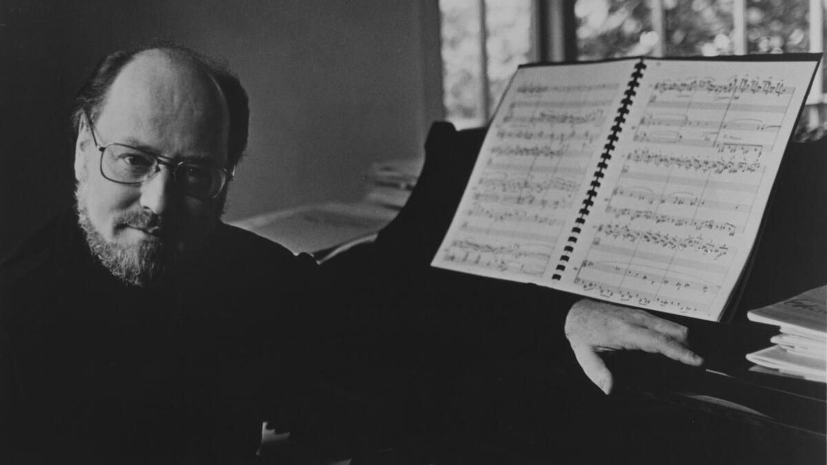 Composer John Williams in his L.A. home in 1980.