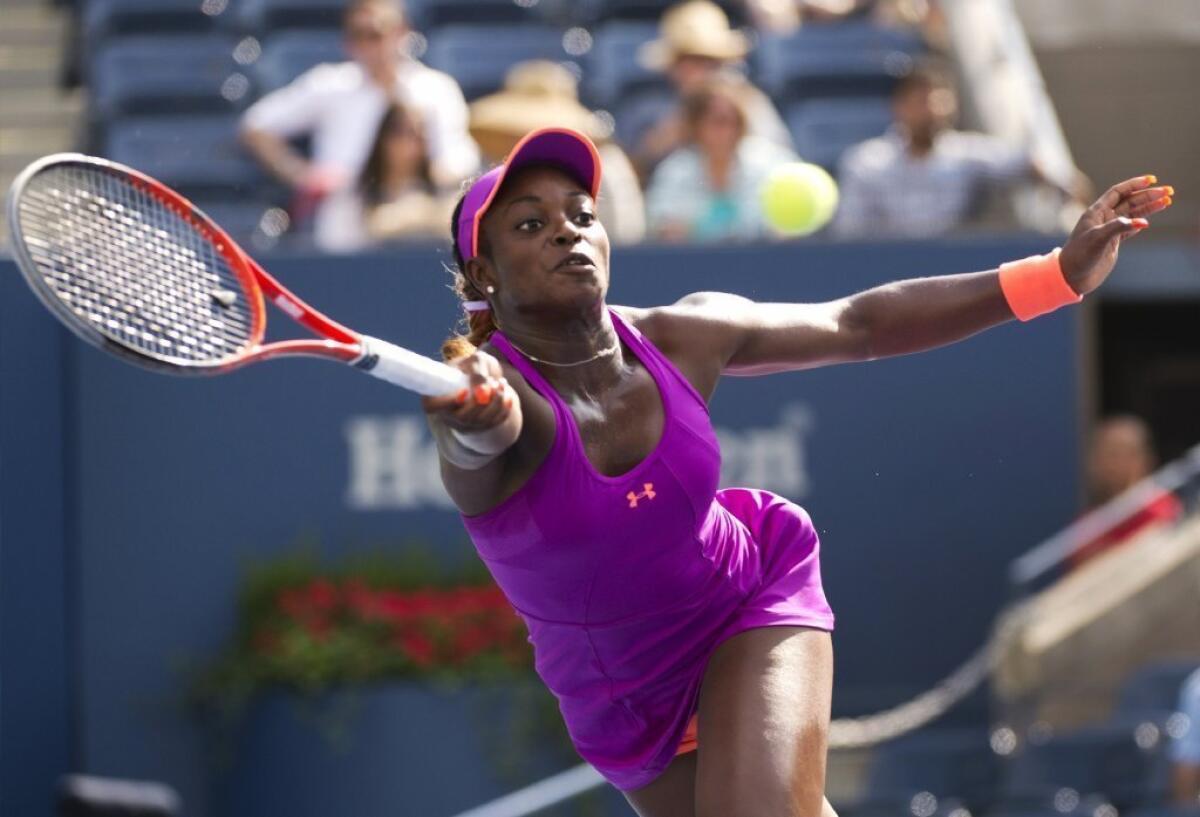 Sloane Stephens has advanced to the fourth round of the U.S. Open.