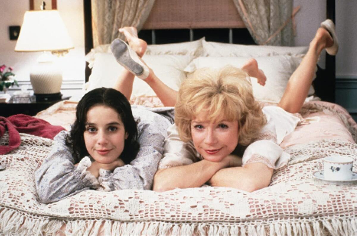 Debra Winger, left, and Shirley MacLaine in “Terms of Endearment” (1983)