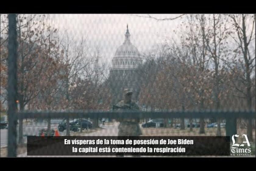 VIDEO: Escenas de la capital de Estados Unidos antes de la inauguración de Biden