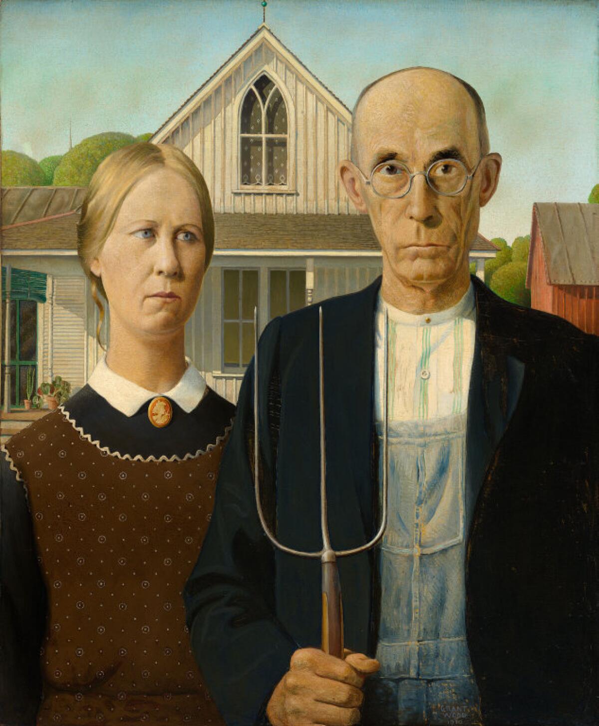Grant Wood painted "American Gothic" after being intrigued by the building's upstairs window, ordered from a Sears catalog.