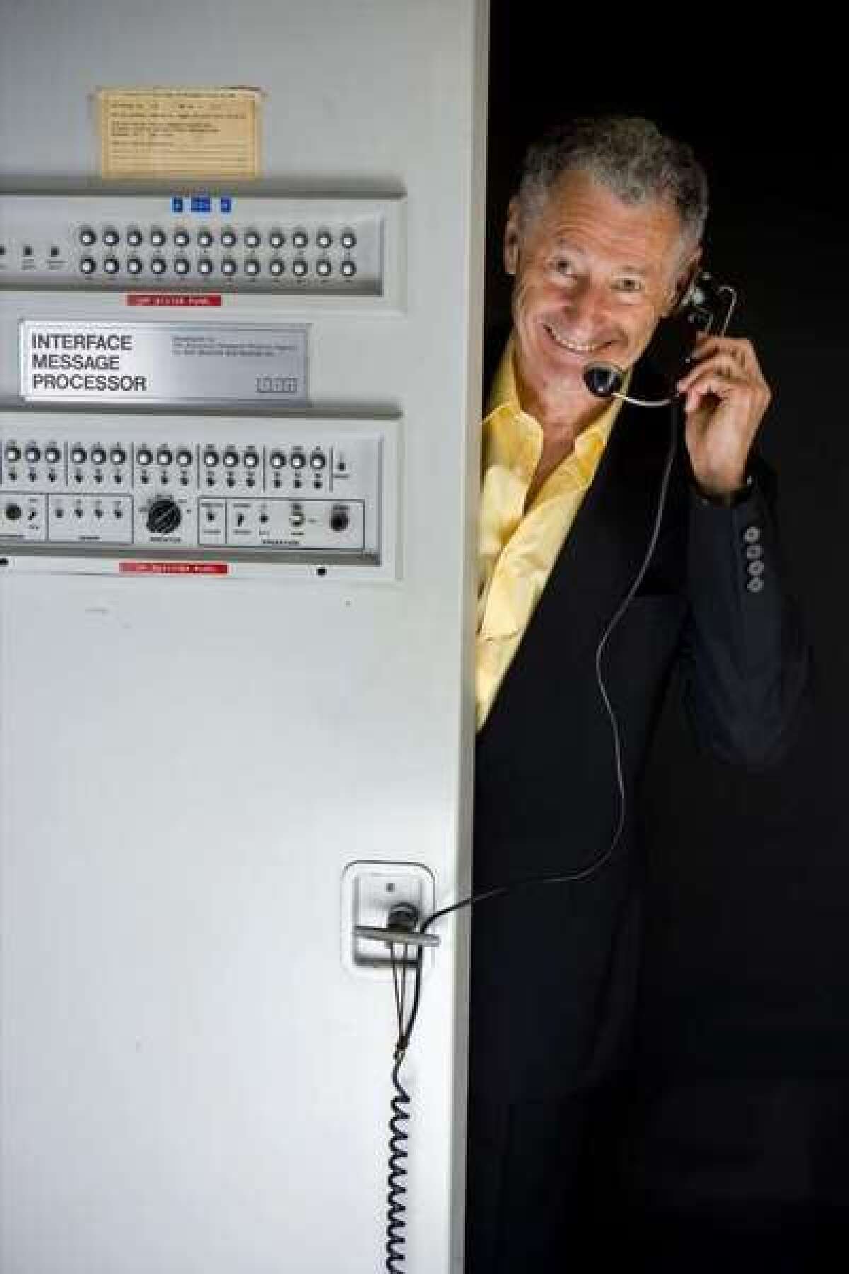 UCLA's Len Kleinrock and IMP-1 on the 40th anniversary of the first Internet transmission, 2009.