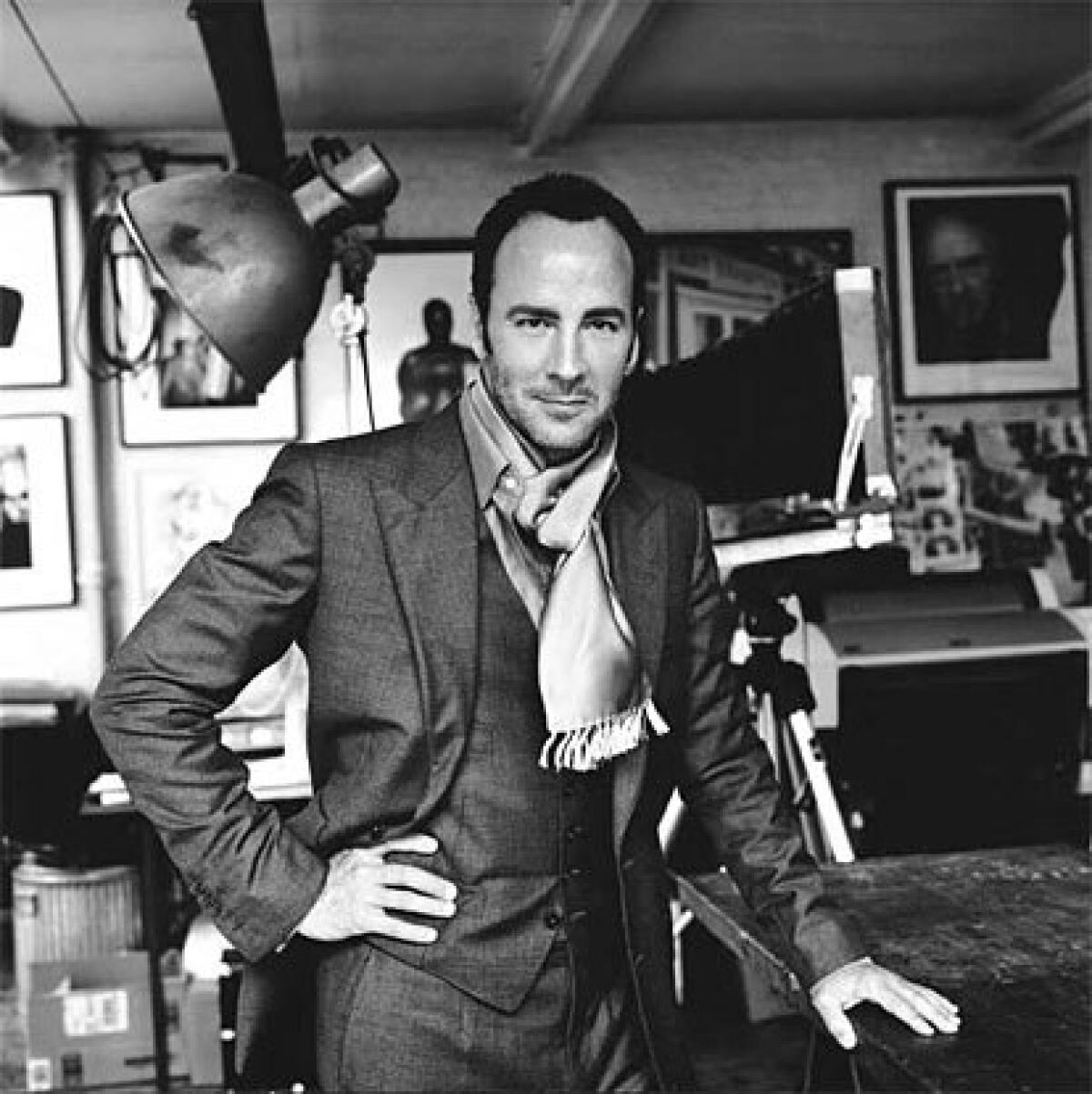 Designer Tom Ford is back with a men's wear line of luxurious suits and sportswear.
