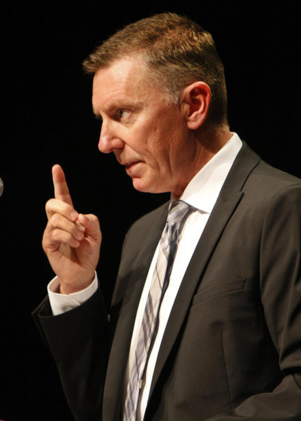 L.A. schools Supt. John Deasy says the district has not violated labor law with its new teacher evaluation system.