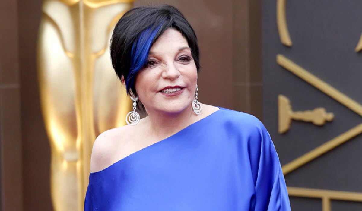 Liza Minnelli arrives at the 86th Annual Academy Awards on March 2, 2014, at the Dolby Theatre in Hollywood.