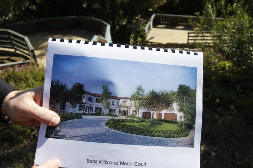 A 2011 photo of part of a Saudi prince's planned 5-acre development in Benedict Canyon.