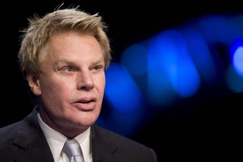 FILE - Michael Jeffries, former CEO of Abercrombie & Fitch, speaks at the annual National Retail Federation conference on Jan. 13, 2009 in New York. (AP Photo/Mark Lennihan, File)