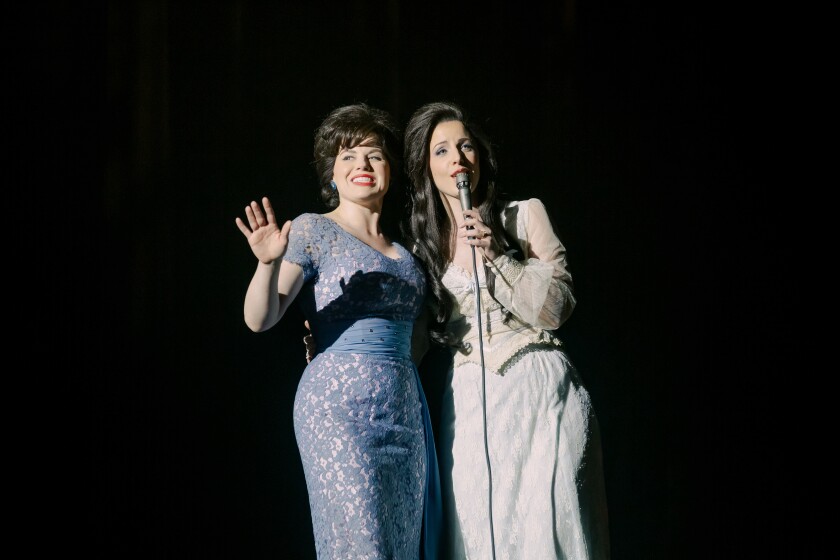 Megan Hilty and Jessie Mueller in “Patsy & Loretta”