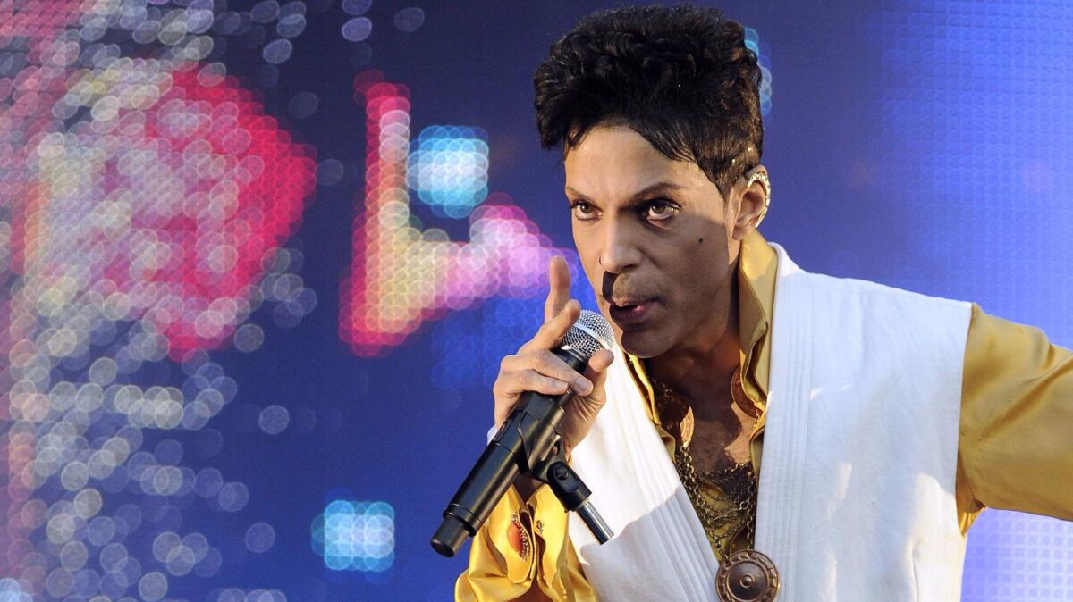 Prince performing in 2011 in France.