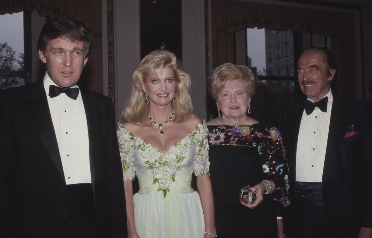 Donald Trump, Ivana Trump, Mary Trump and Fred Trump 