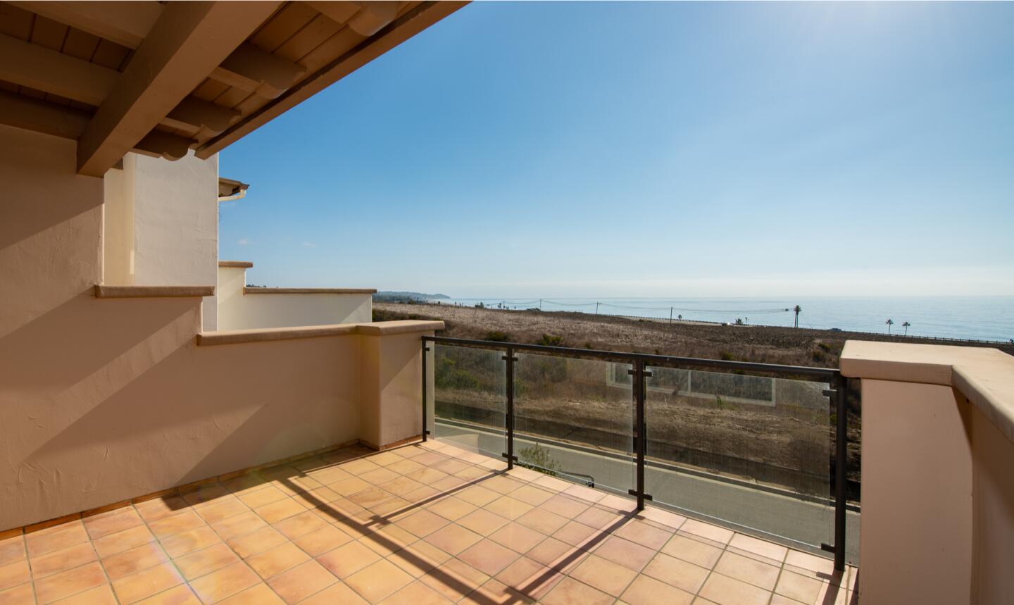 The ocean-view balcony.