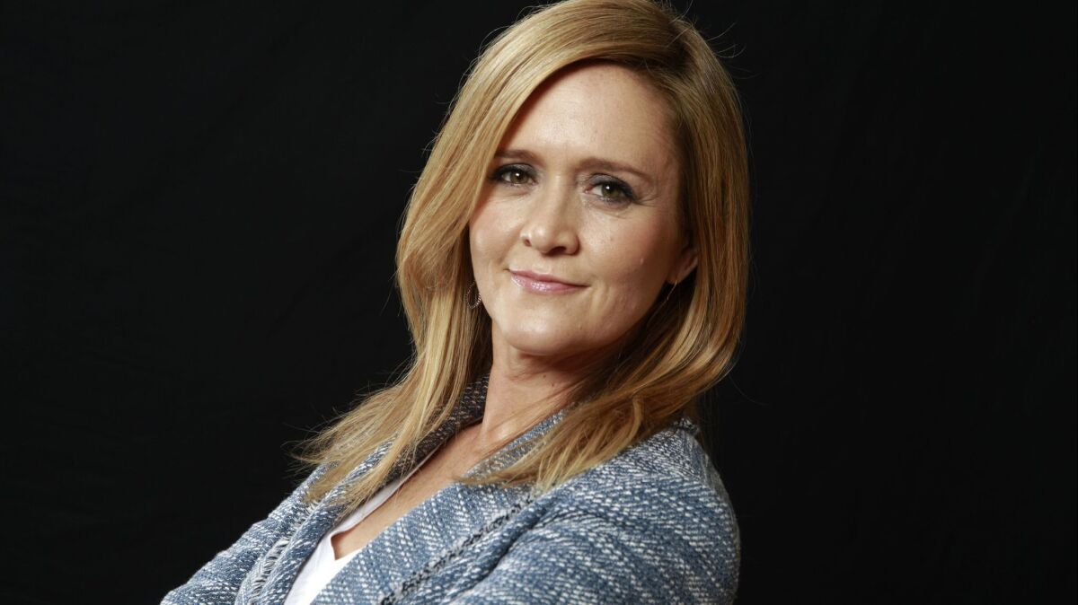 Samantha Bee's late-night talk show "Full Frontal With Samantha Bee" was nominated for an Emmy for variety talk series.