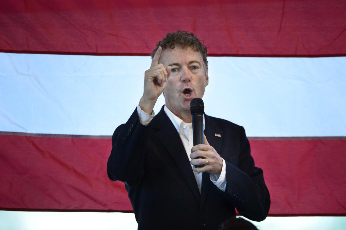 Republican presidential candidate Sen. Rand Paul of Kentucky announced months ago that he had opened a campaign office in Silicon Valley, but his staff has used it only for a couple of events.