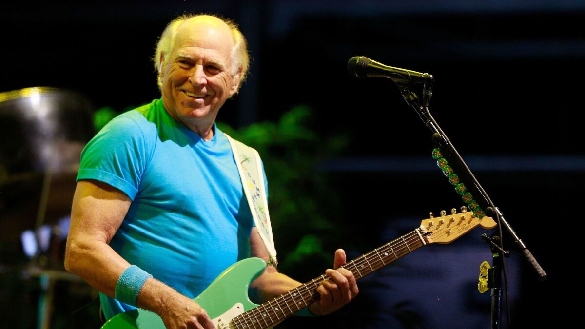 Jimmy Buffett, shown performing at KAABOO Del Mar on Sept. 16, will perform at Humphreys Concerts by the Bay in October for the first time in 32 years.