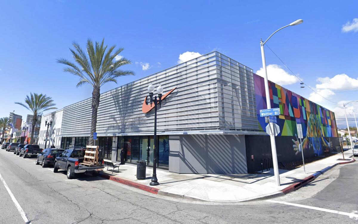 Google street view of the Nike store in East Los Angeles. 
