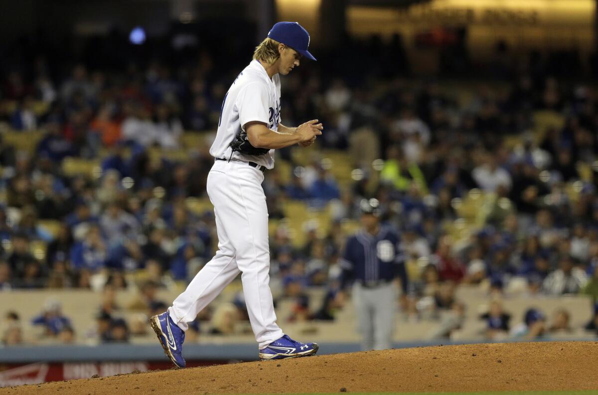 Zack Greinke gave up one run on two hits in six innings of work for the Dodgers on Tuesday against the San Diego Padres.